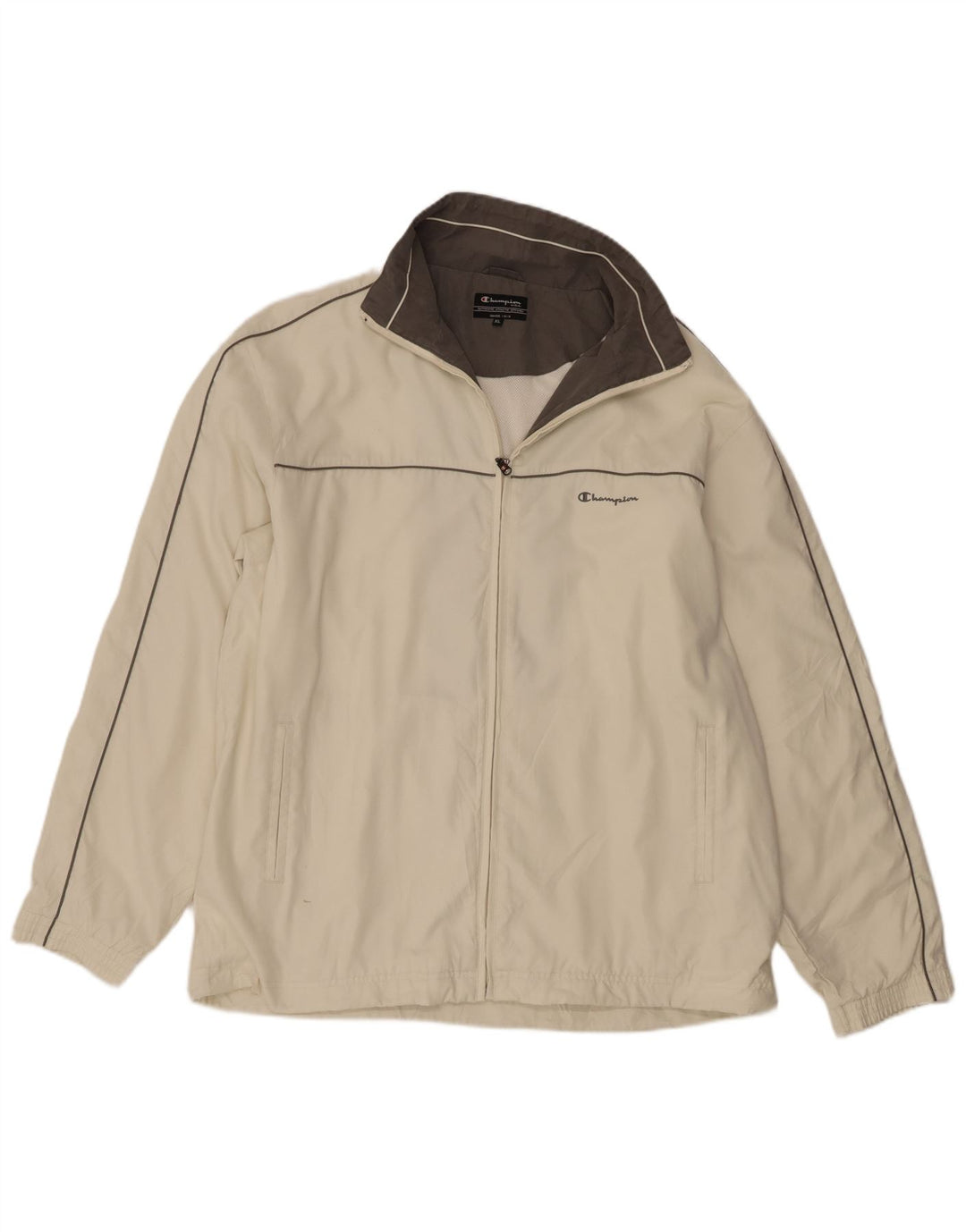 Champion Chaqueta De Chándal Para Hombre XL Poliéster Beige