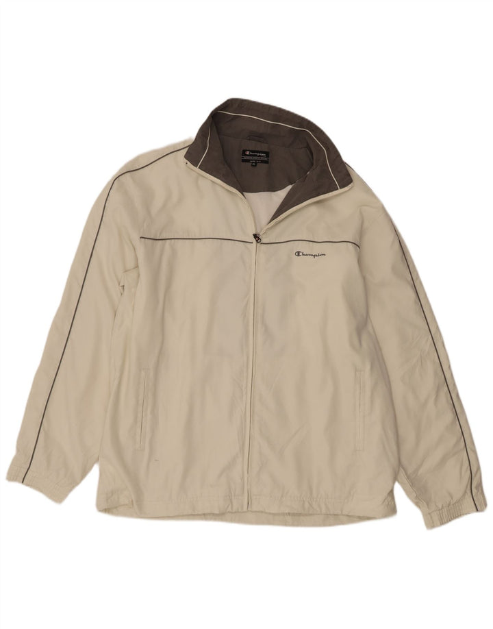 Champion Chaqueta De Chándal Para Hombre XL Poliéster Beige