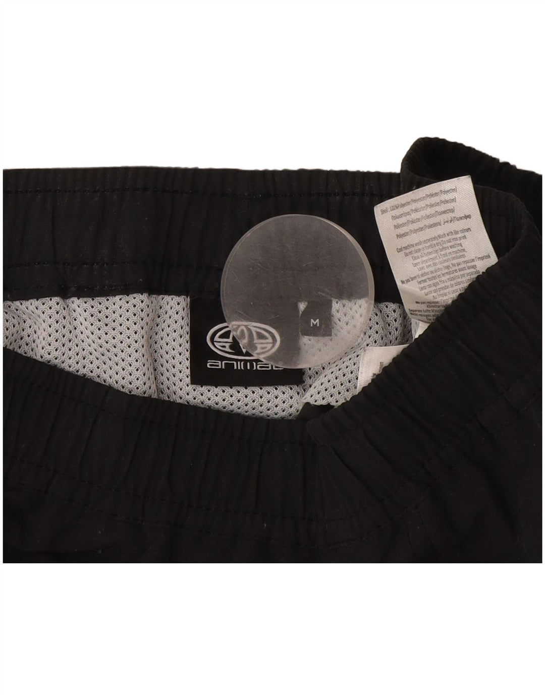 Shorts de baño con estampado animal para hombre Poliéster negro mediano