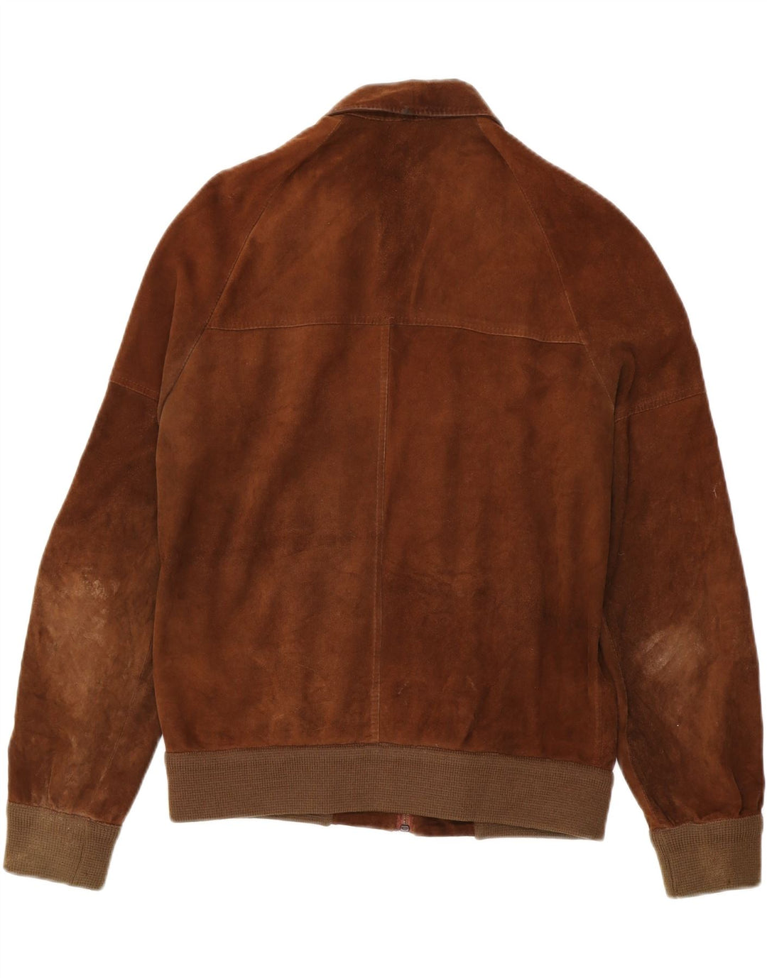 Vintage hombres ante bomber chaqueta Reino Unido 38 marrón medio