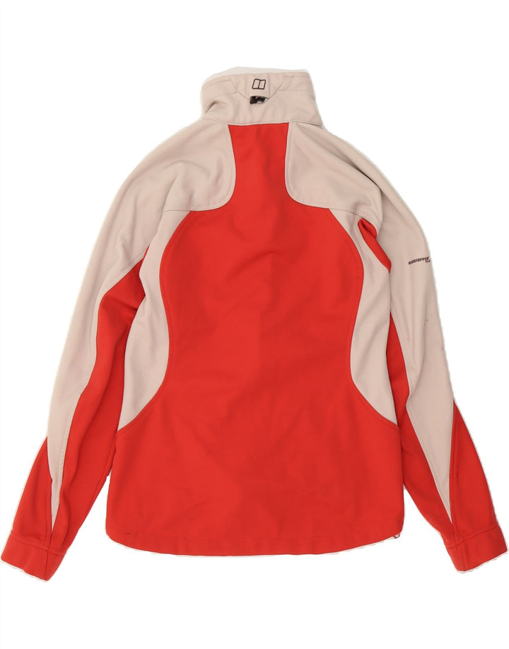 BERGHAUS Womens Tracksuit Top Jacket UK 12 Medium  Red Colourblock Vintage Berghaus and Second-Hand Berghaus from Messina Hembry 