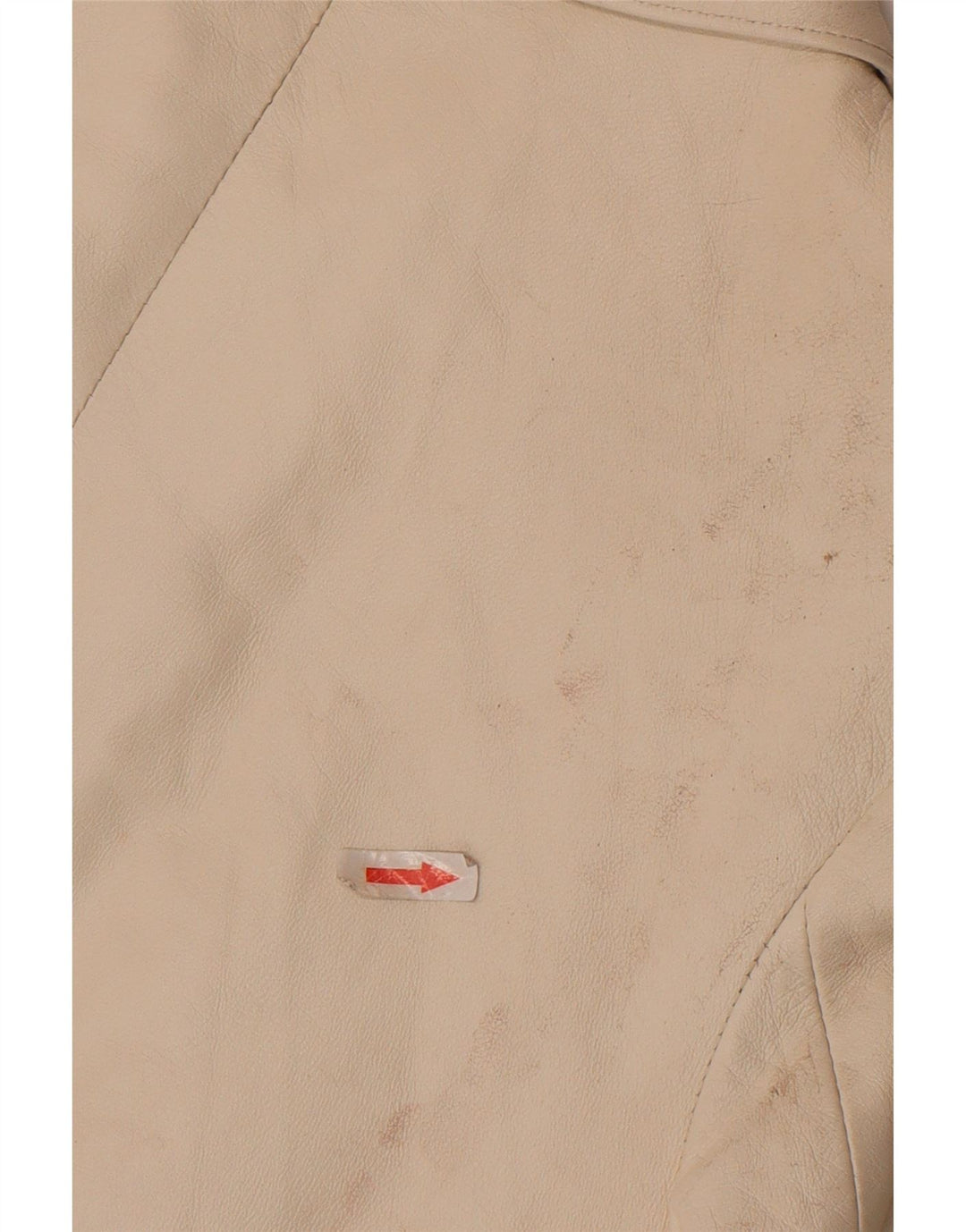 Chaqueta de cuero corta para mujer Cayenne IT 42 Cuero blanco mediano