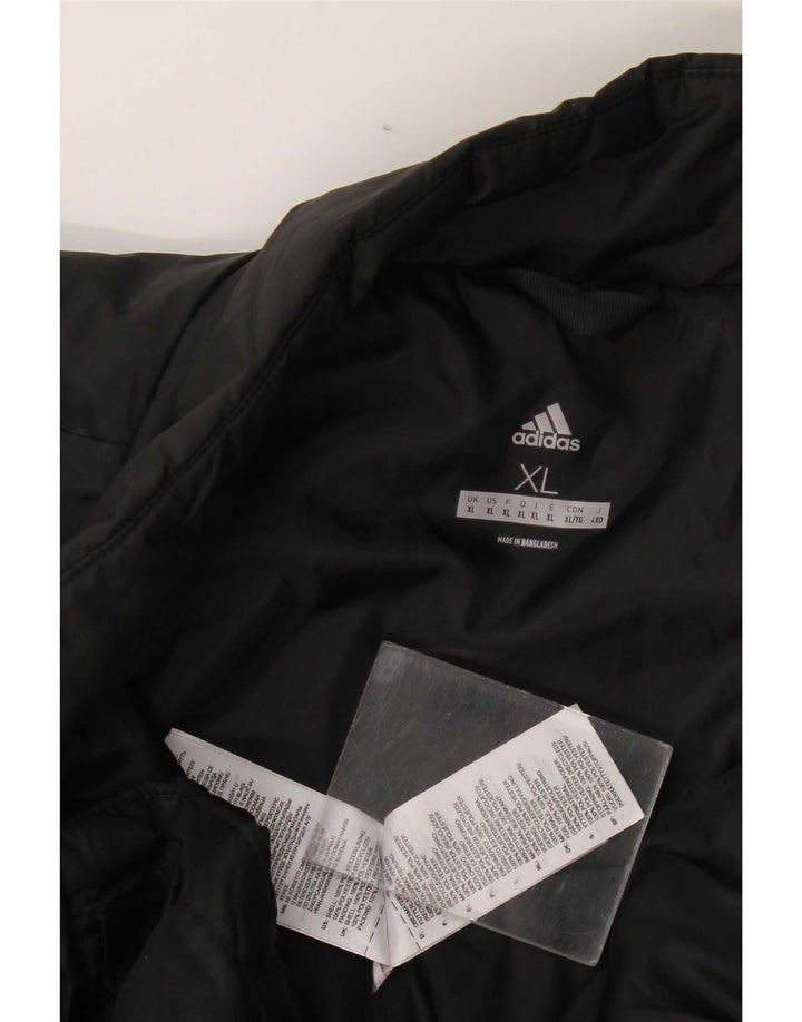 Adidas Chaqueta acolchada para hombre ES 42 XL Poliéster negro