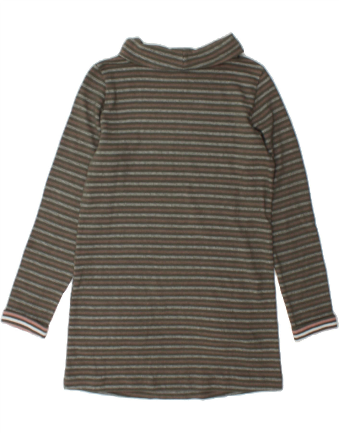 SEASALT CORNWALL Womens Roll Neck Jumper Sweater UK 8 Small Grey Striped Vintage Seasalt Cornwall and Second-Hand Seasalt Cornwall from Messina Hembry 