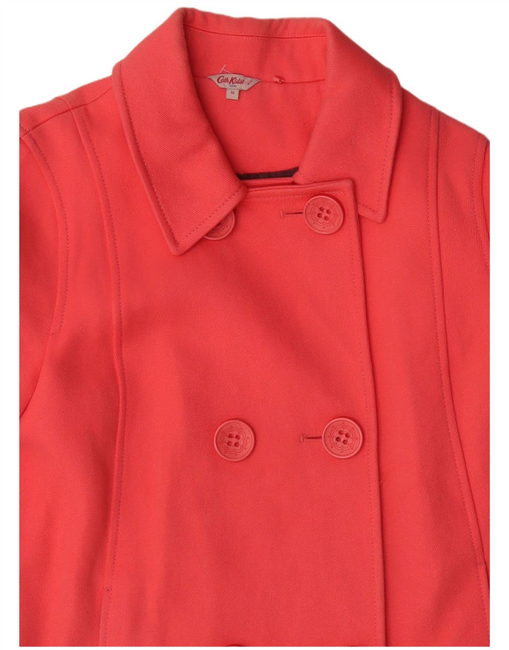 Cath Kidston Abrigo de guisante de doble botonadura para mujer Reino Unido 44 Algodón rosa grande