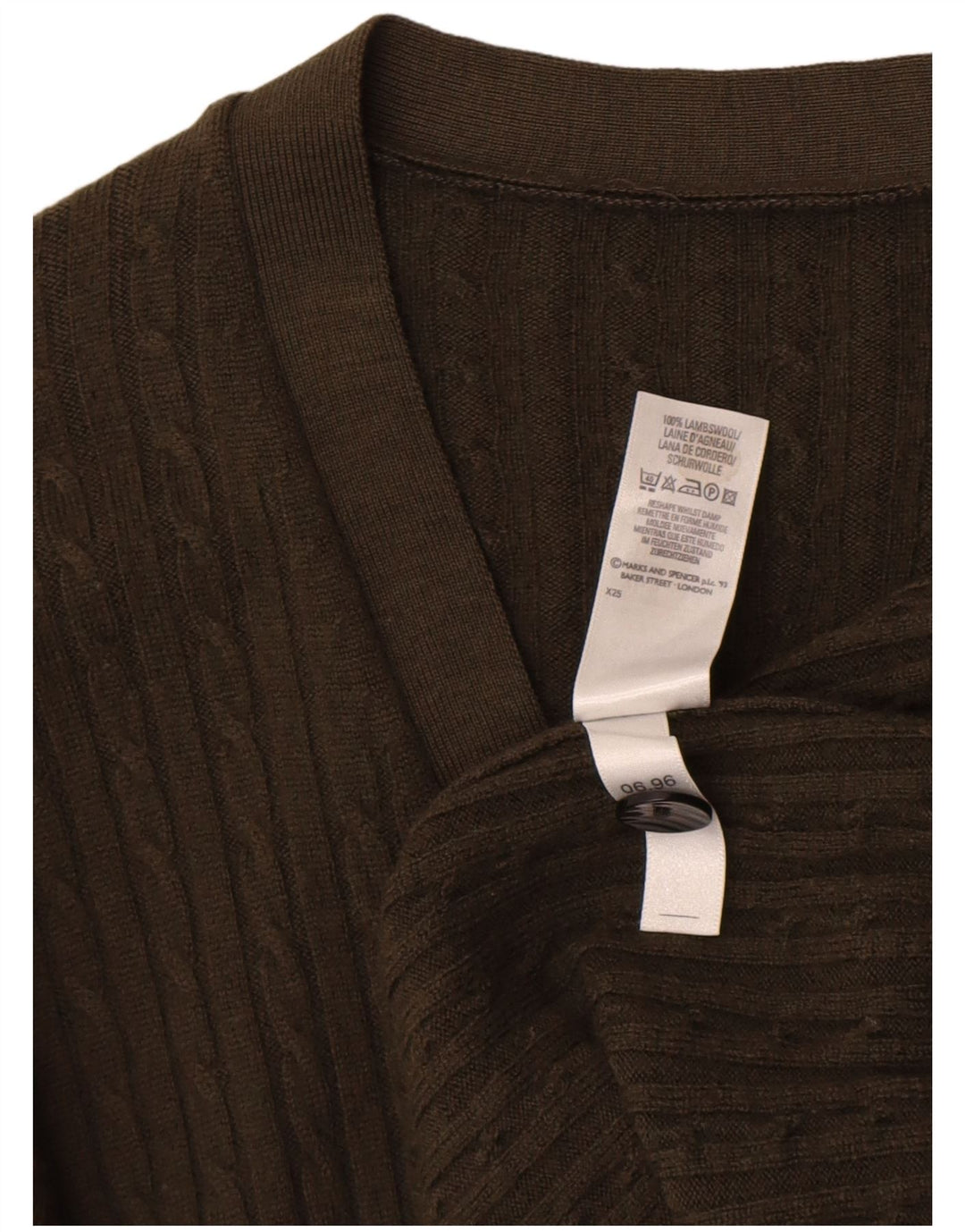 Marks & Spencer Suéter tipo cárdigan St. Michael para mujer Reino Unido 44 Grande Caqui