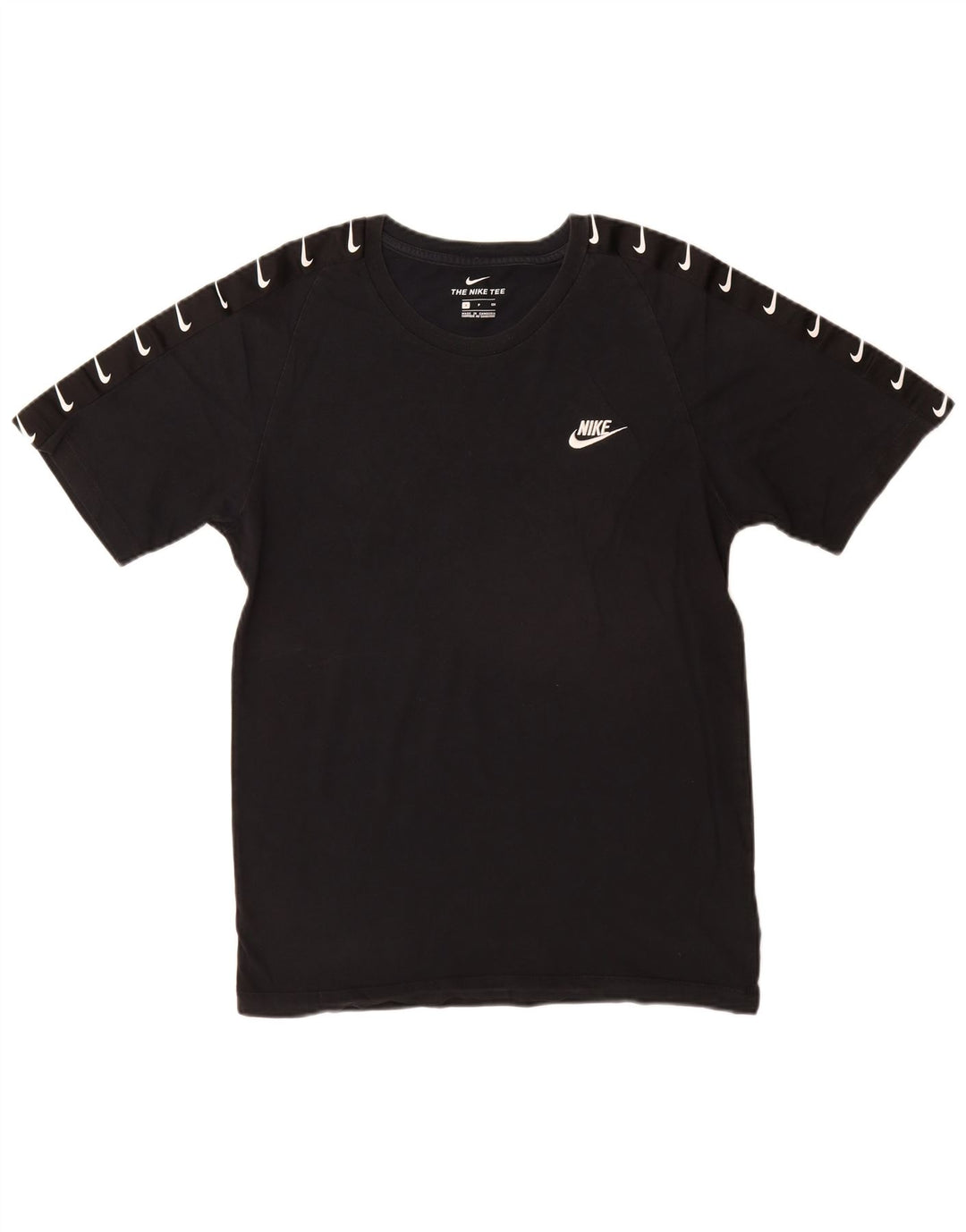 Nike - Camiseta gráfica para hombre, talla pequeña, algodón negro