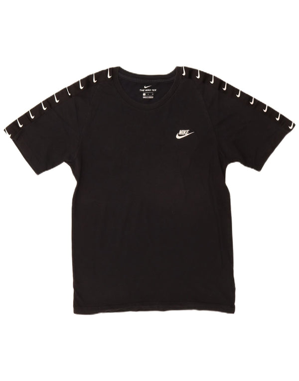 Nike - Camiseta gráfica para hombre, talla pequeña, algodón negro