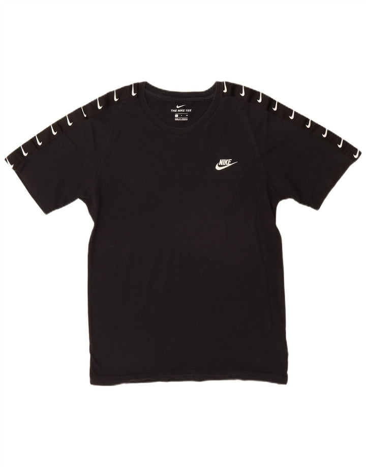 Nike - Camiseta gráfica para hombre, talla pequeña, algodón negro