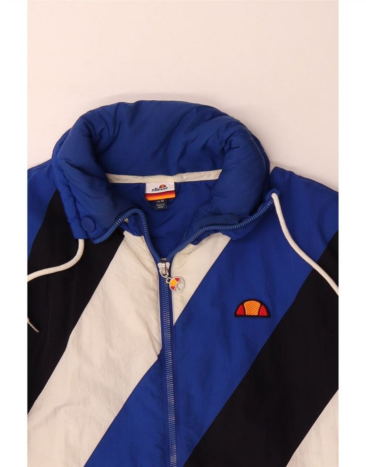 Ellesse Chaqueta acolchada para hombre ES 38 Poliéster color block azul medio