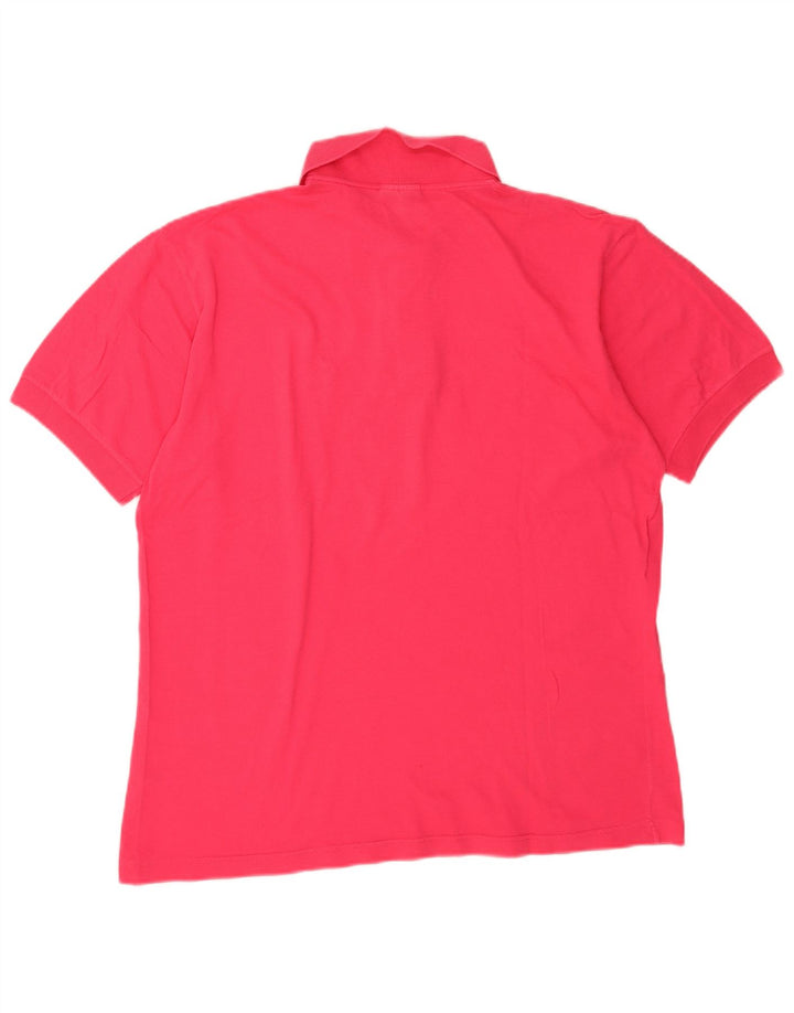 Sergio Tacchini Polo Hombre Grande Rosa Algodón