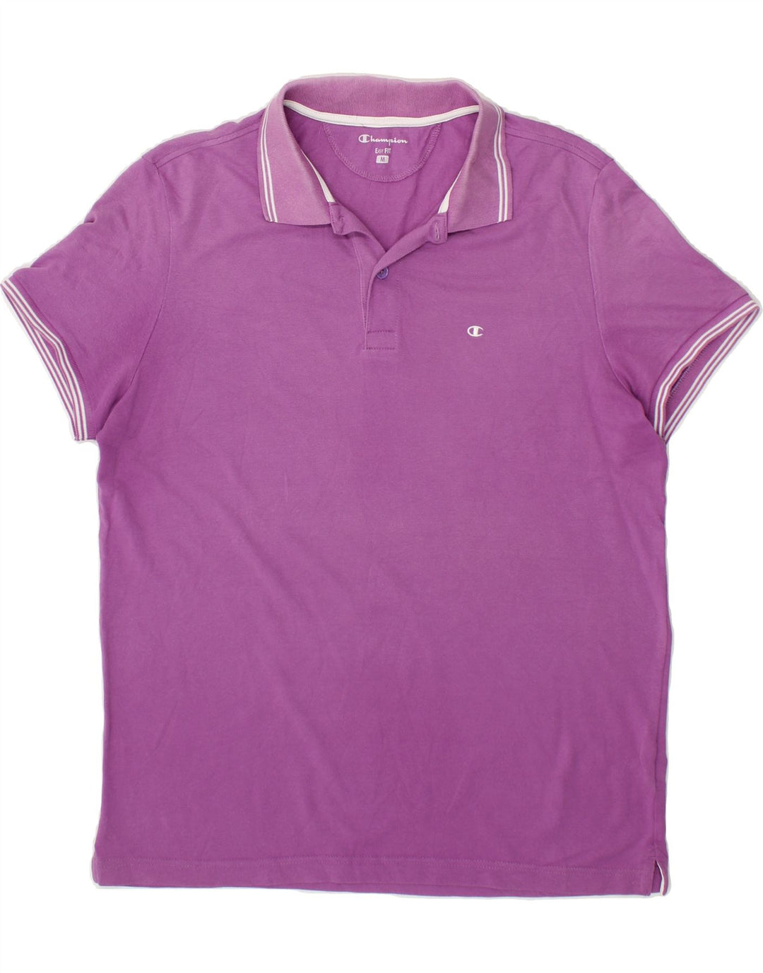CHAMPION Mens Easy Fit Polo Shirt Medium Purple Cotton Vintage Champion and Second-Hand Champion from Messina Hembry 