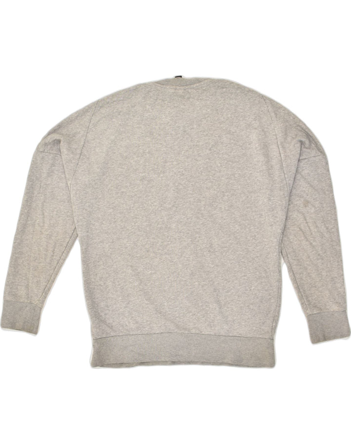 ADIDAS Mens Loose Fit Graphic Sweatshirt Jumper Medium Grey Cotton | Vintage Adidas | Thrift | Second-Hand Adidas | Used Clothing | Messina Hembry 