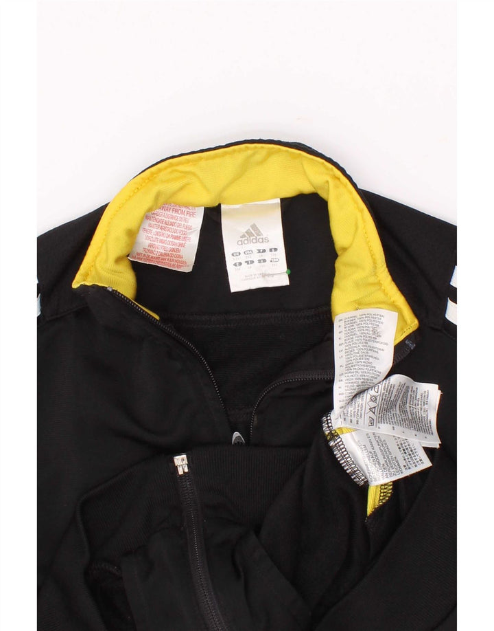 Adidas - Chaqueta de chándal para niño, 5-6 años, color negro, poliéster