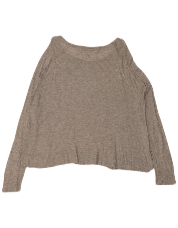 Zara Mujer Blusa Extragrande Top UK 46 Grande Gris