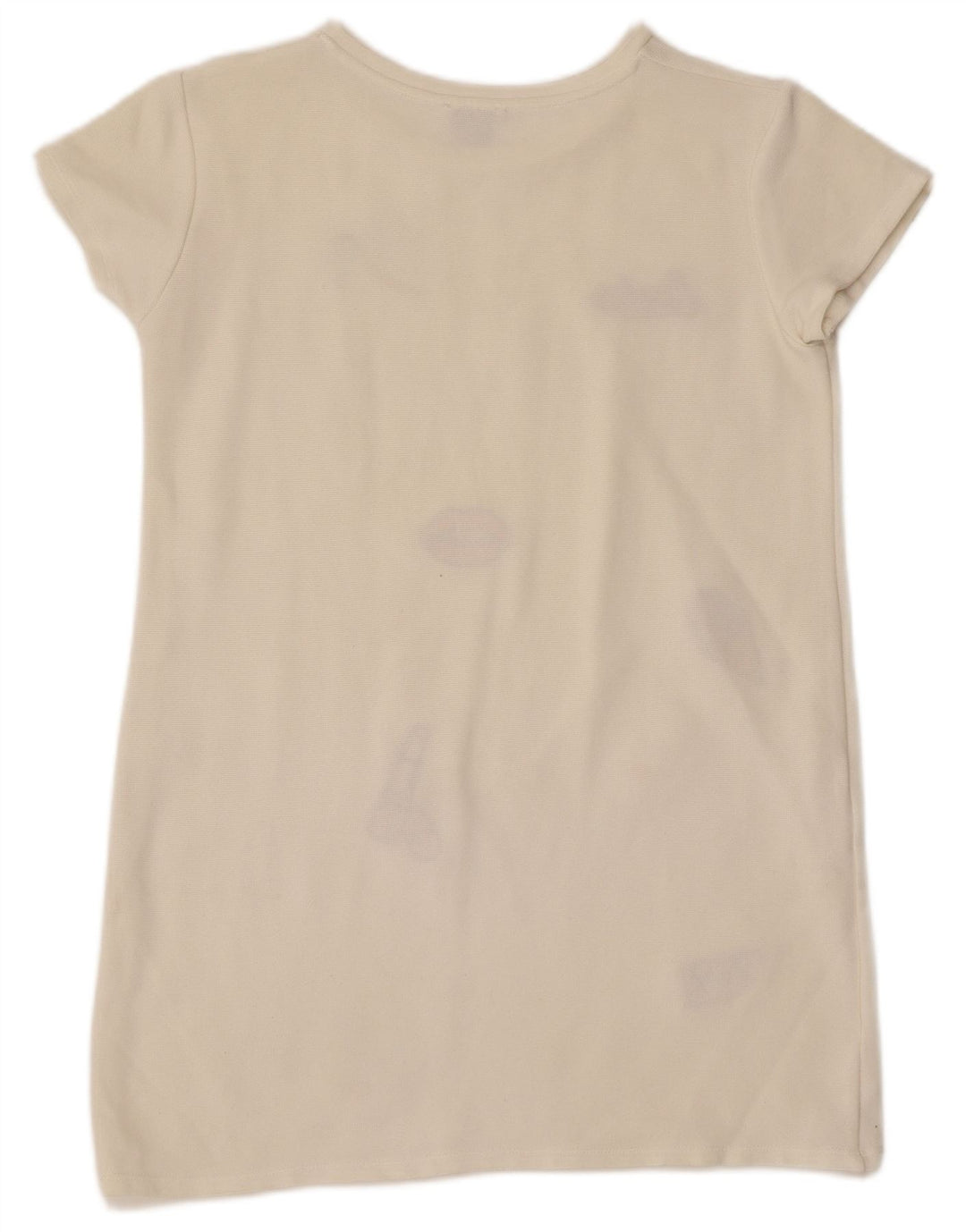 Zara Mujer Trafaluc Túnica Top UK 10 Small Off White