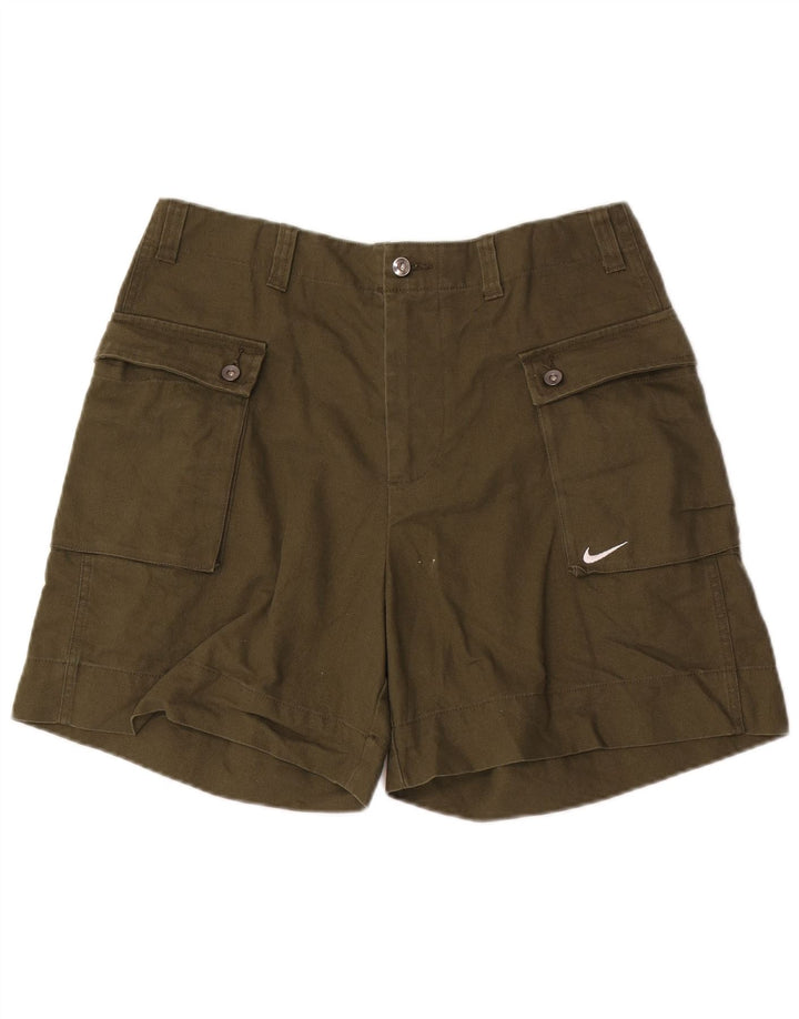 Pantalones cortos tipo cargo Nike para hombre W32 Algodón caqui mediano