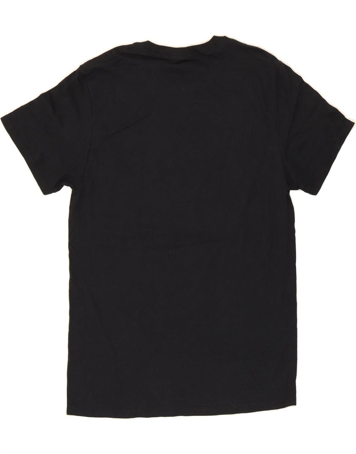 RUSSELL ATHLETIC Mens Graphic T-Shirt Top Medium Black Cotton Vintage Russell Athletic and Second-Hand Russell Athletic from Messina Hembry 