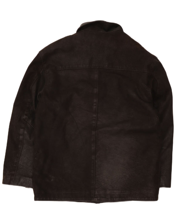 Vintage hombres chaqueta de cuero Reino Unido 40 marrón grande