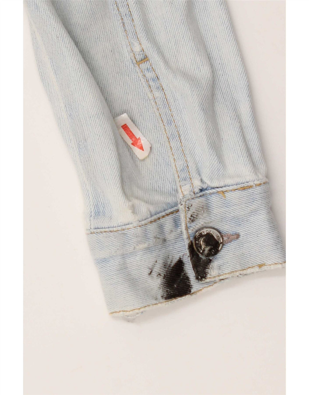 Topshop Chaqueta vaquera para mujer UK 10 Small Blue Cotton