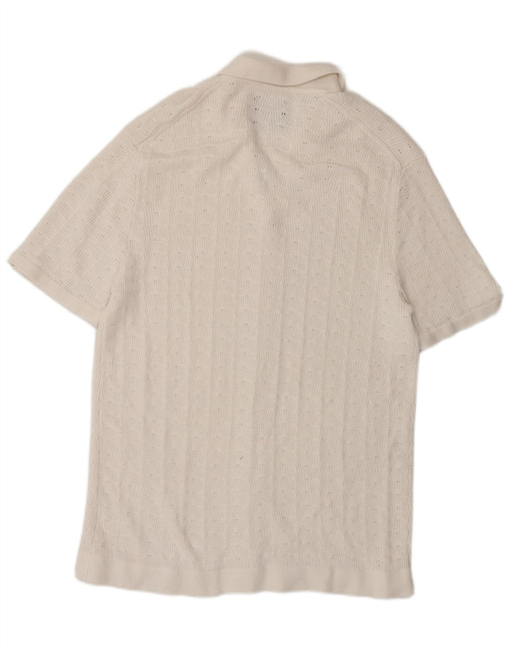 Abercrombie & Fitch Camisa Manga Corta Hombre Blanco Mediano