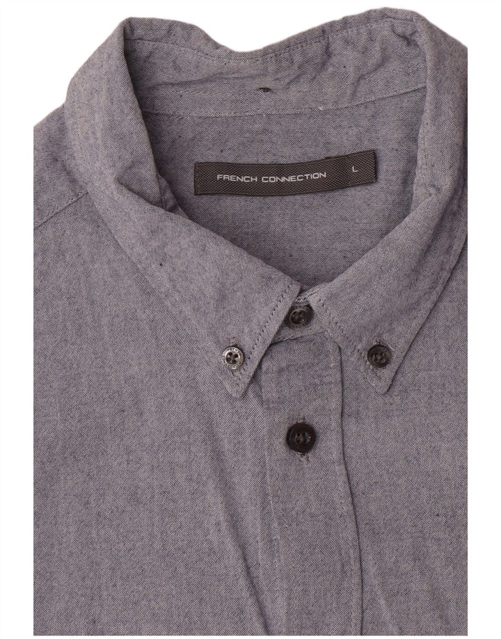 Camisa para hombre de French Connection, talla grande, azul