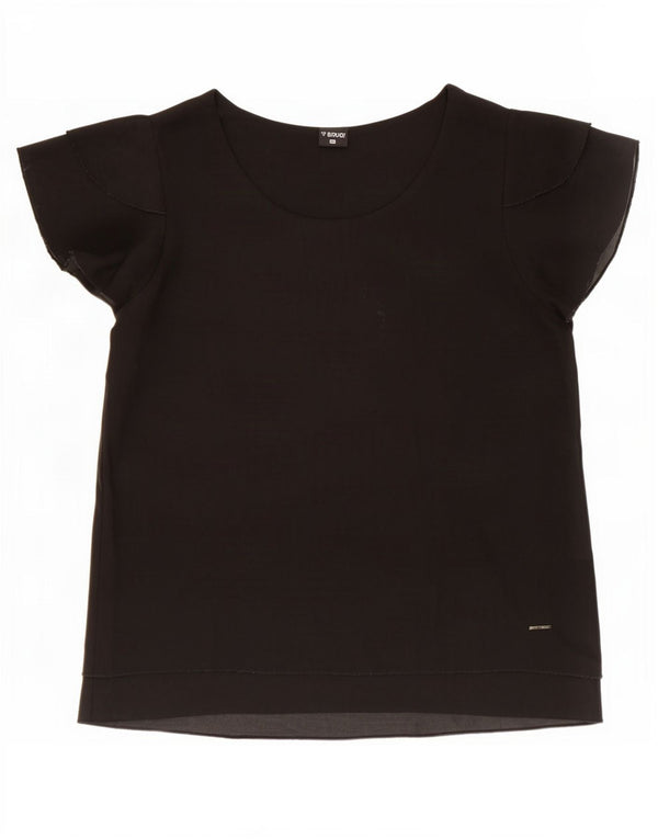 Brugi Blusa para Mujer Top UK 40 XL Negro