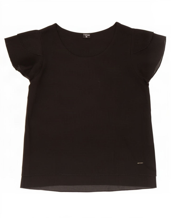 Brugi Blusa para Mujer Top UK 40 XL Negro