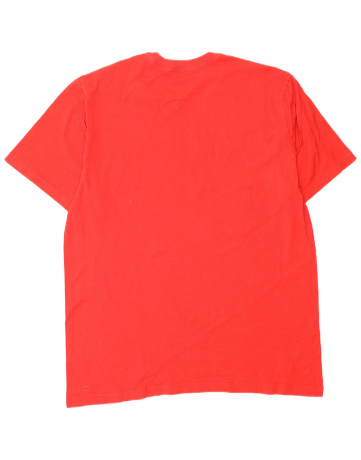 NIKE Hombre Camiseta Gráfica Top XL Rojo