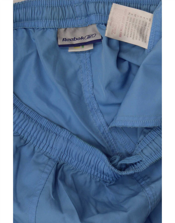 Reebok Pantalones cortos deportivos para mujer UK 12 Poliéster azul medio