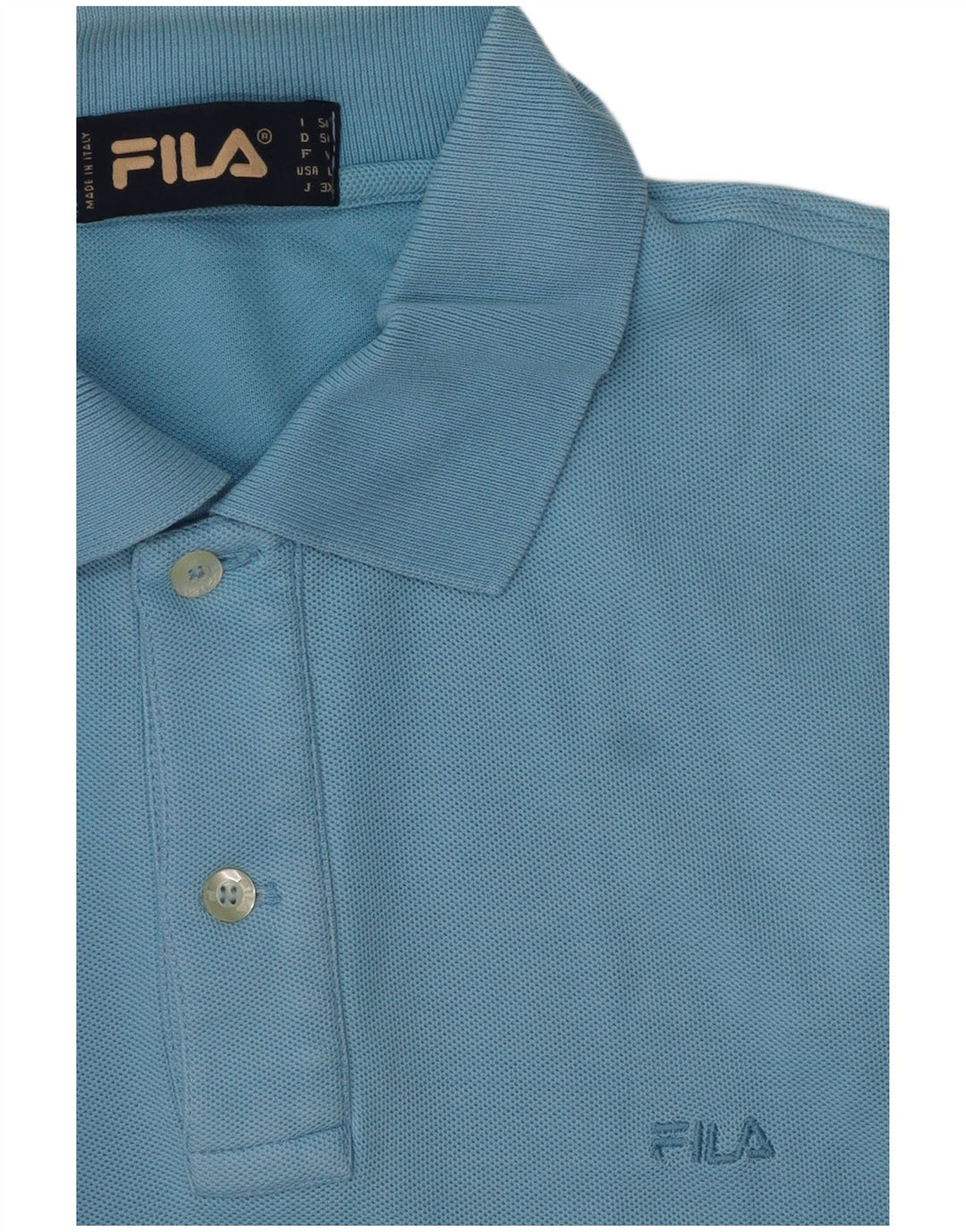 Fila Polo Hombre Algodón Azul Grande