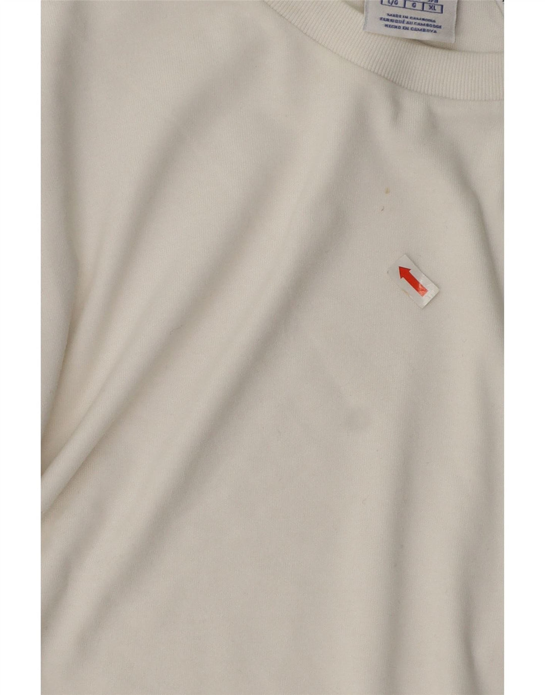 Champion Camiseta para hombre Top Large White Cotton