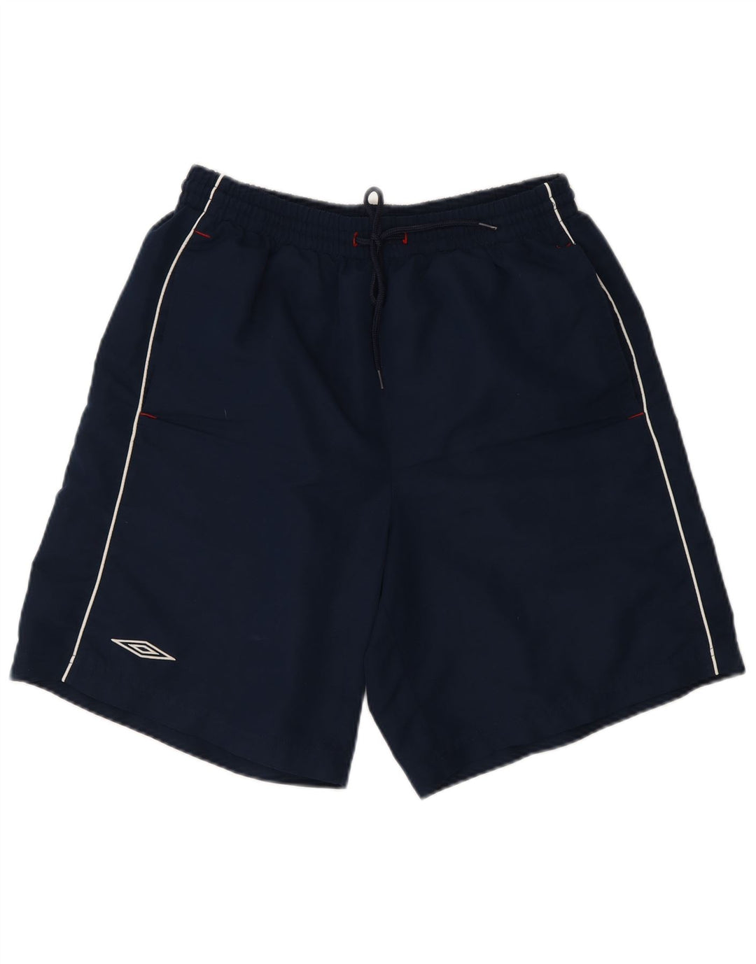 Pantalones cortos deportivos con gráficos Umbro para hombre Poliéster azul marino mediano