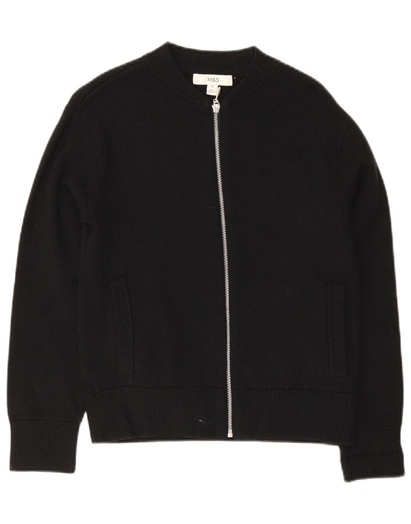 Marks & Spencer Cárdigan para Mujer UK 6 XS Viscosa Negra