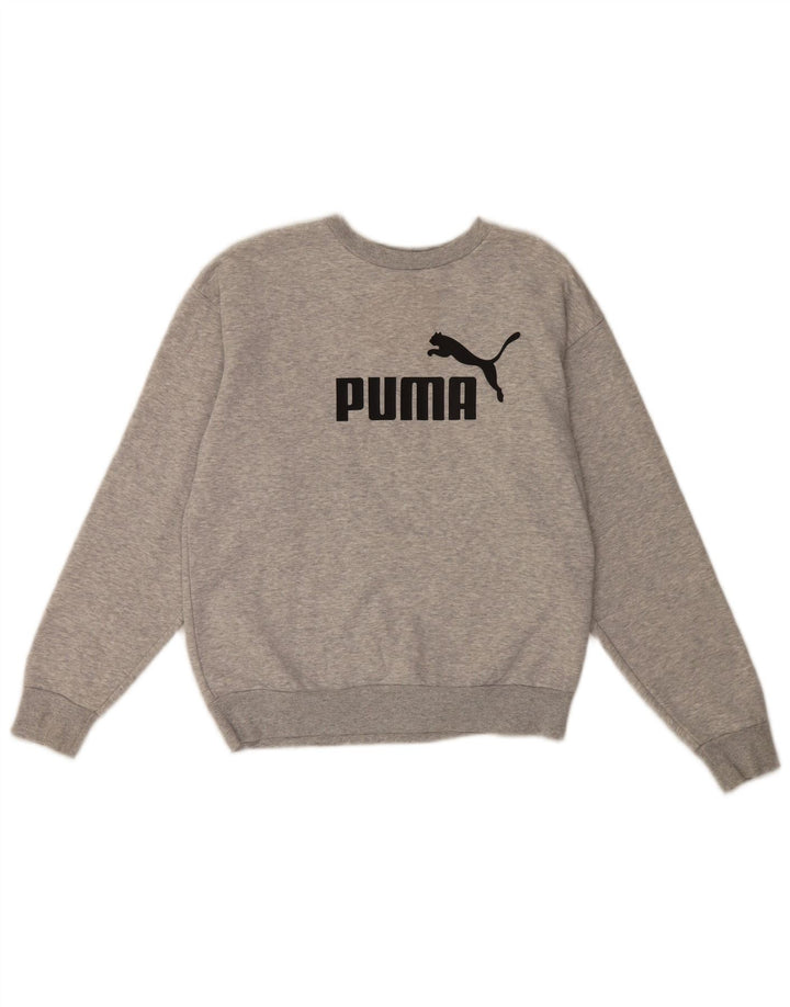 Puma Hombre Sudadera Gráfica Jumper XS Algodón Gris