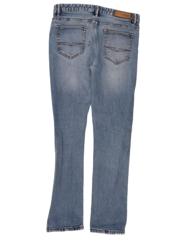 Diesel Vaqueros Rectos Hombre W32 L32 Algodón Azul