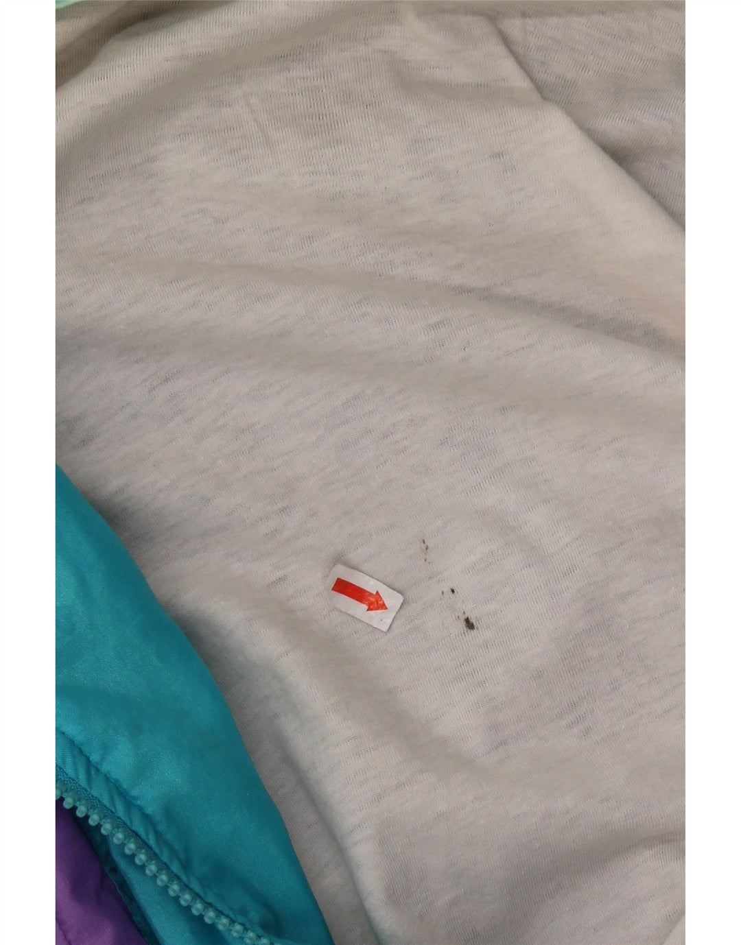 VINTAGE Chaqueta superior de chándal gráfico para hombre Bloque de color multicolor medio