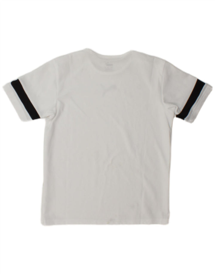 Puma Camiseta para niño Top 13-14 años Blanco Colorblock