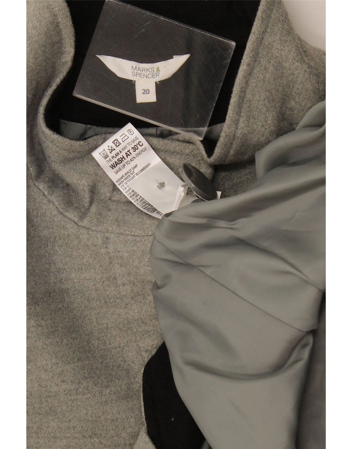 Marks & Spencer Chaqueta Bomber para Mujer UK 20 2XL Gris Poliéster