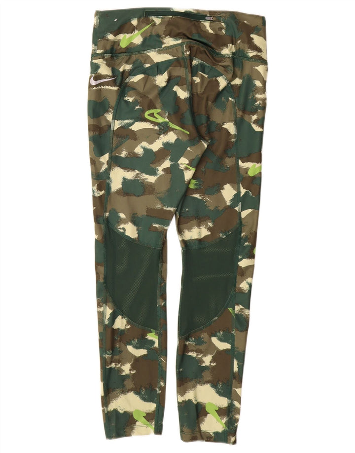 NIKE Leggings Dri Fit para mujer Reino Unido 12 Poliéster de camuflaje verde medio