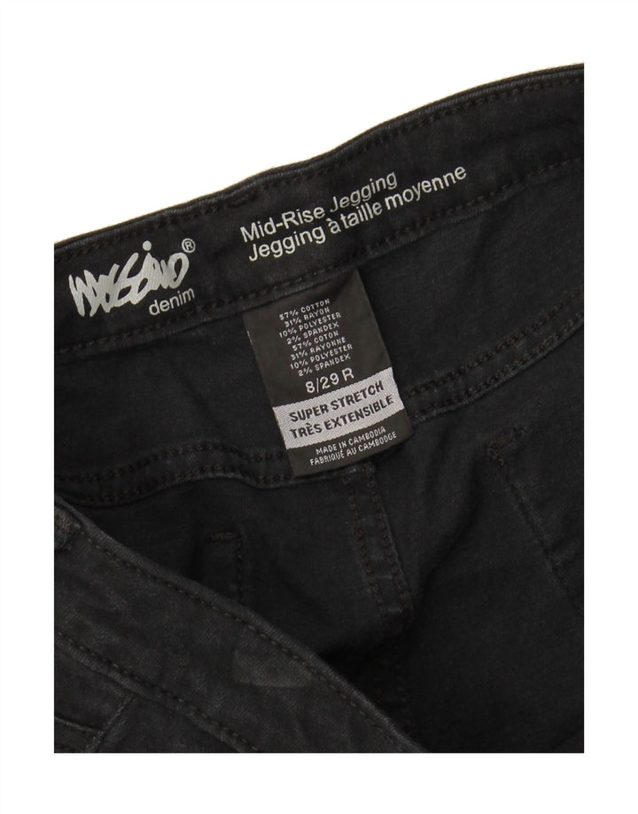 MOSSIMO Womens Stretch Mid Rise Jegging Jeans US 8 Medium W29 L27 Black Vintage Mossimo and Second-Hand Mossimo from Messina Hembry 