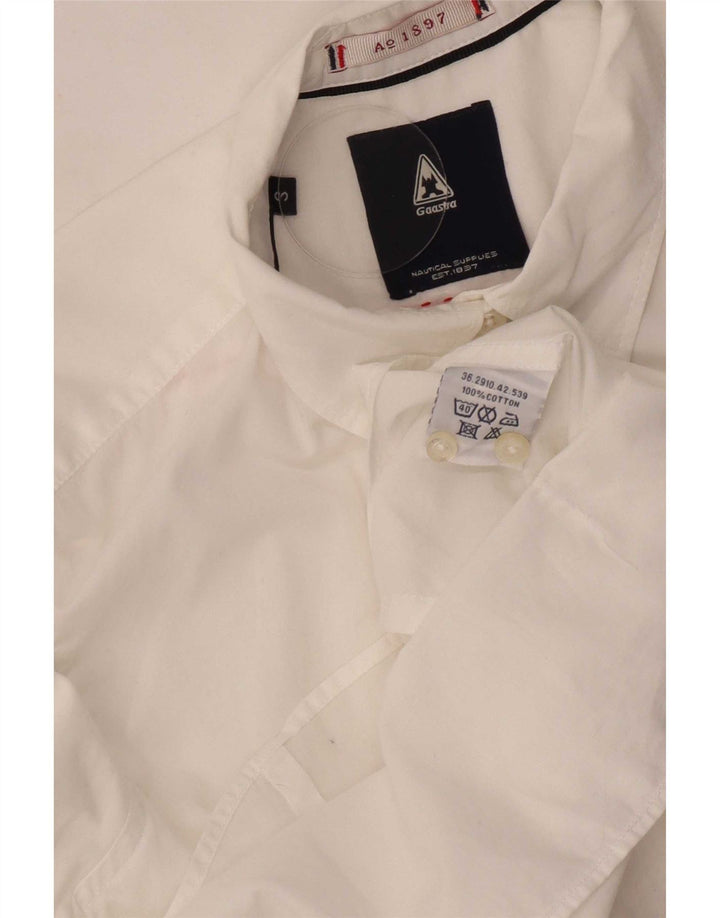 Camisa Gaastra para mujer UK 10 Small White Cotton
