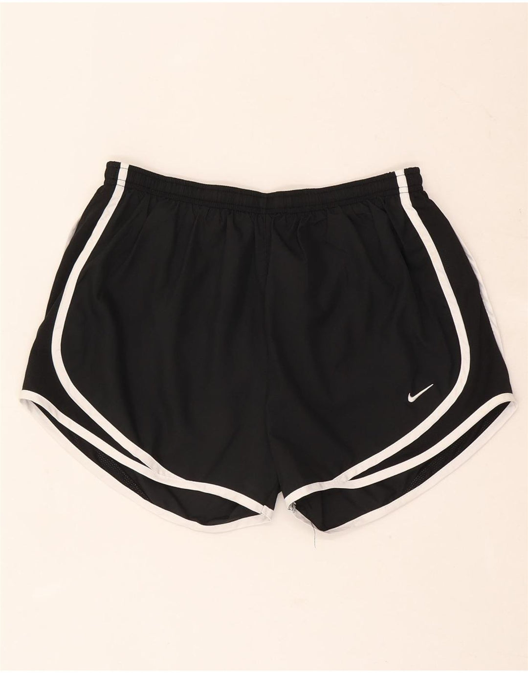 Nike - Pantalones cortos deportivos Dri Fit para mujer, talla M, poliéster negro