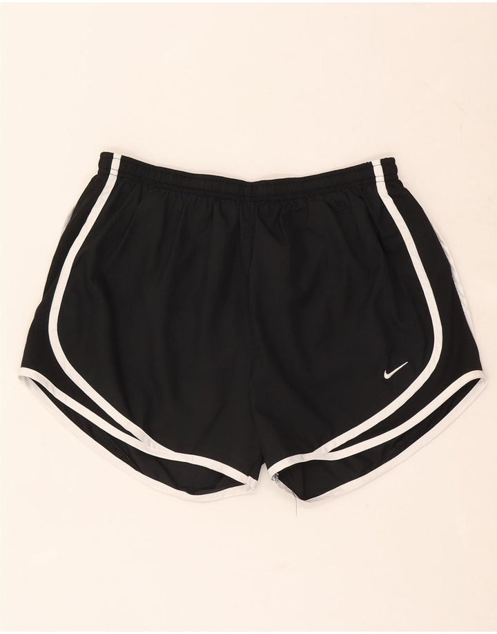 Nike - Pantalones cortos deportivos Dri Fit para mujer, talla M, poliéster negro