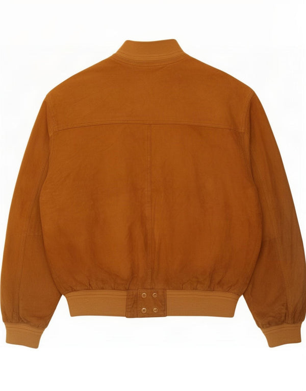 Chaqueta bomber de ante para hombre Basile IT 52 XL Cuero beige