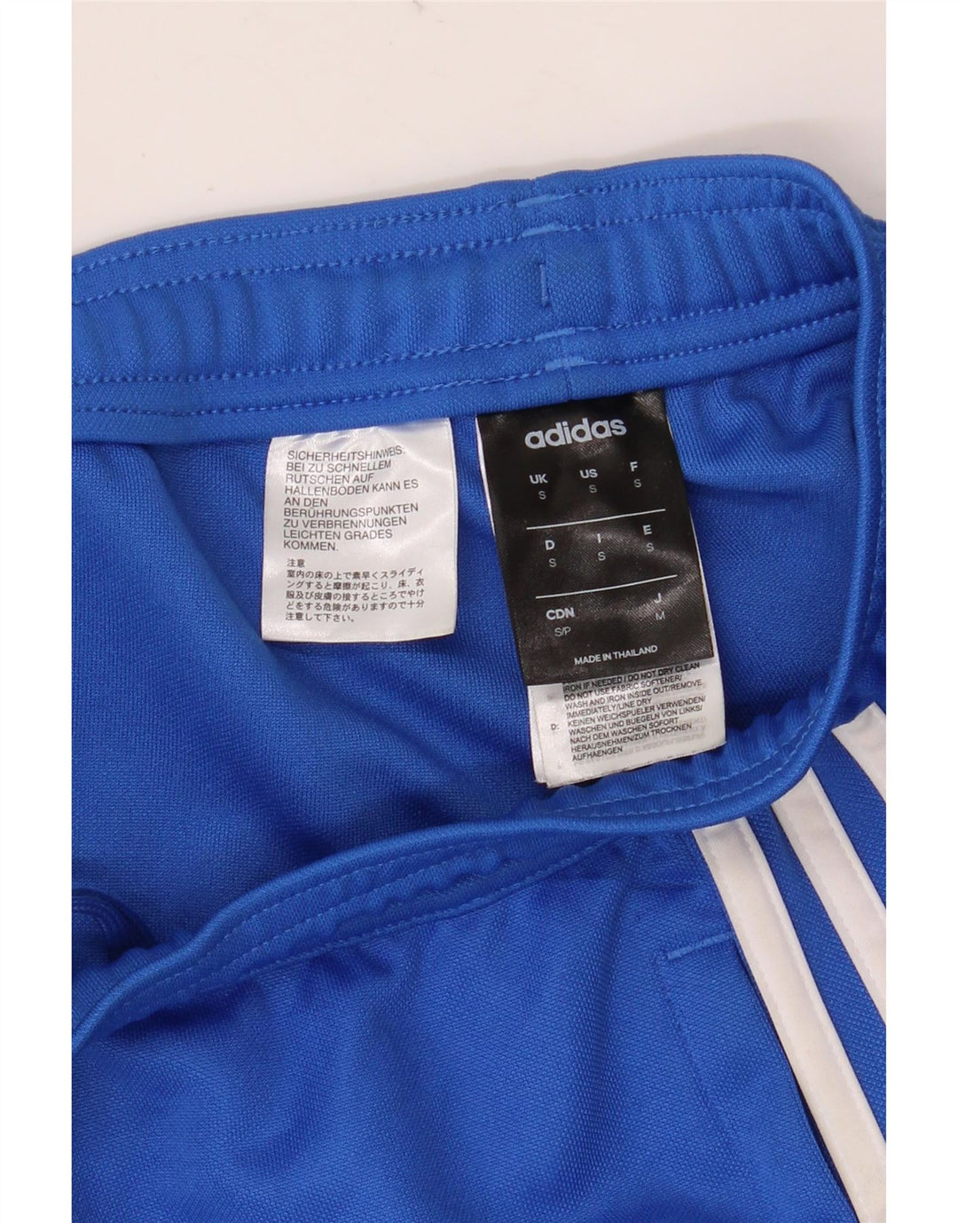 ADIDAS Mujer Climalite Chándal Pantalones UK 10 Pequeño Azul Poliéster