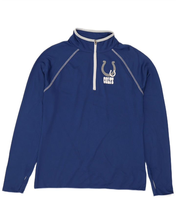 NFL - Chándal para mujer Colts con cremallera y cuello, talla XL, color azul marino