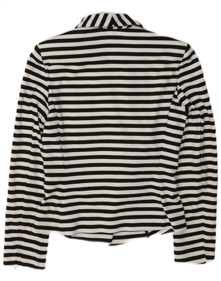 Marks & Spencer Chaqueta Blazer para Mujer UK 10 Small Azul Marino Rayas Náuticas