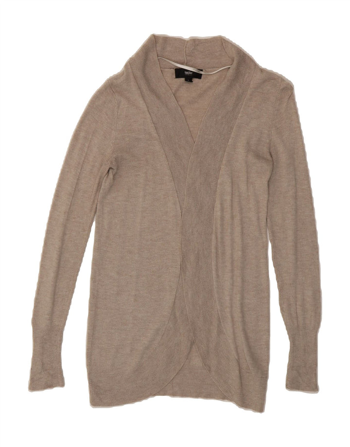 MOSSIMO Womens Open Cardigan Sweater UK 10 Small Grey Nylon Vintage Mossimo and Second-Hand Mossimo from Messina Hembry 