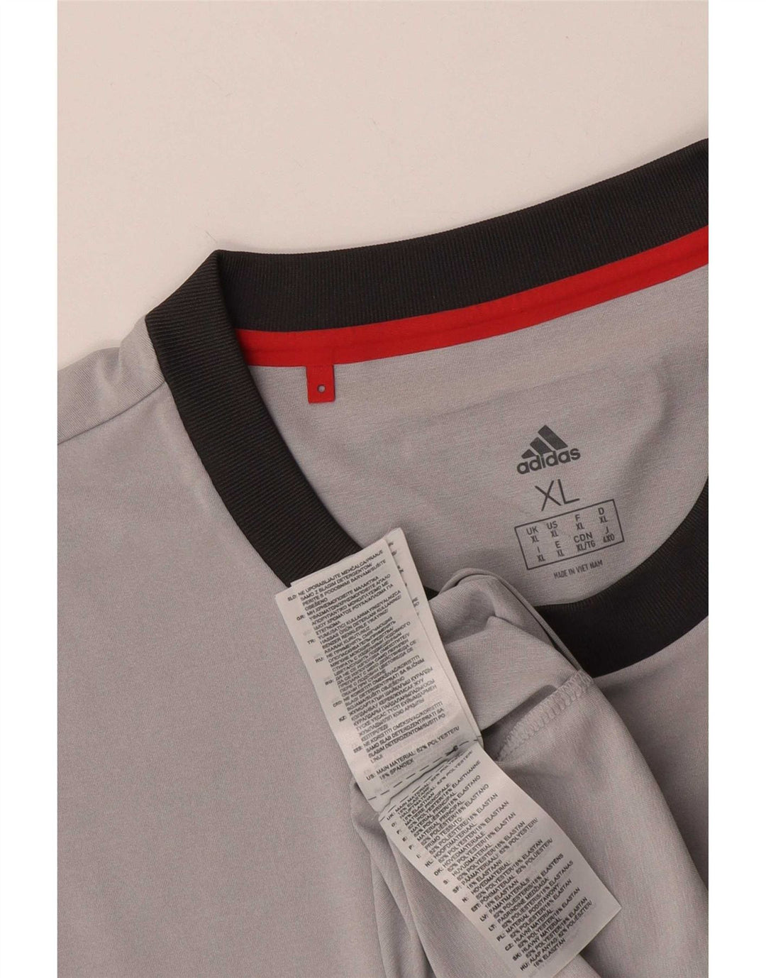 Adidas Hombre Camiseta Gráfica Top XL Gris Poliéster